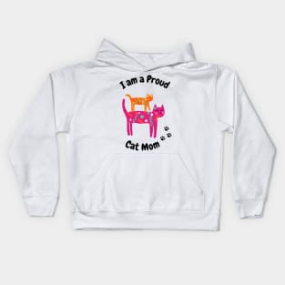 Be Pawsitive Mom Gift Kids Hoodie